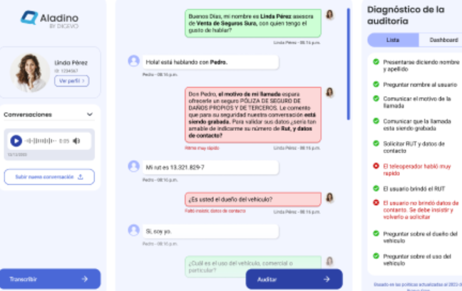 screenshot of Aladino by Digevo